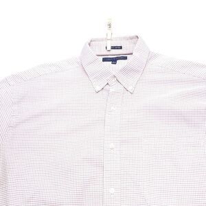 Tommy Hilfiger Casual Button Up Long Sleeve Shirt Adult Mens Size 16.5 White